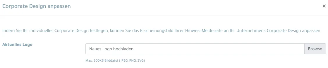 Corporate Design Logo anpassen